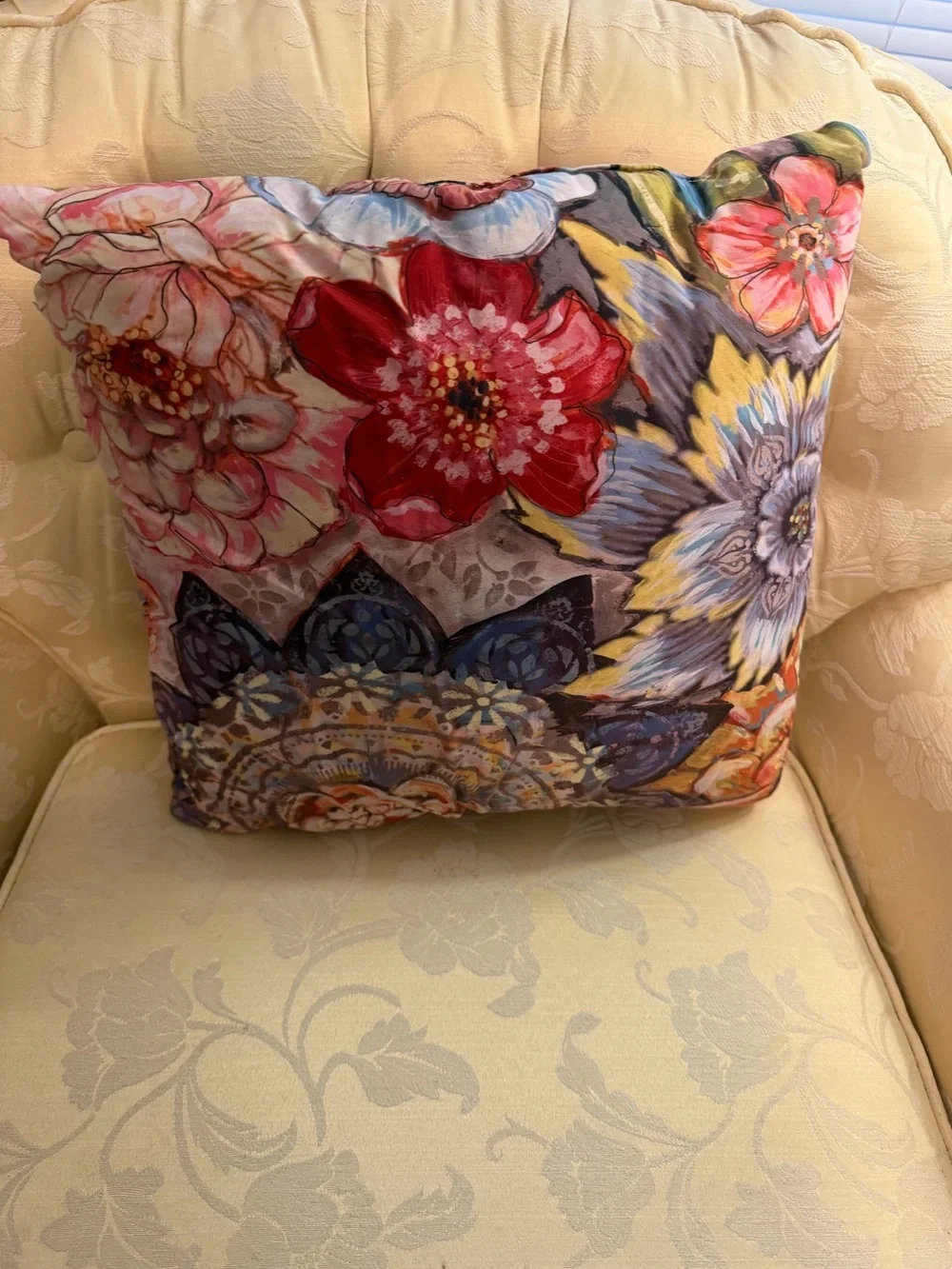 BOHO BOUQUET INDOOR DECORATIVE PILLOW BY LAURAL HOME